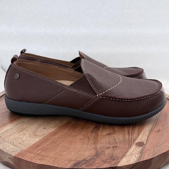 Spenco Shoes Mens Size 11 EE Brown Loafers Slip On Moc Toe Comfort Orthotic - Picture 1 of 12